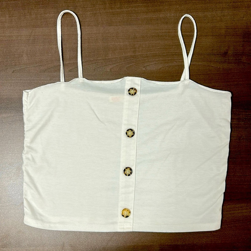 Romwe white tank size L
